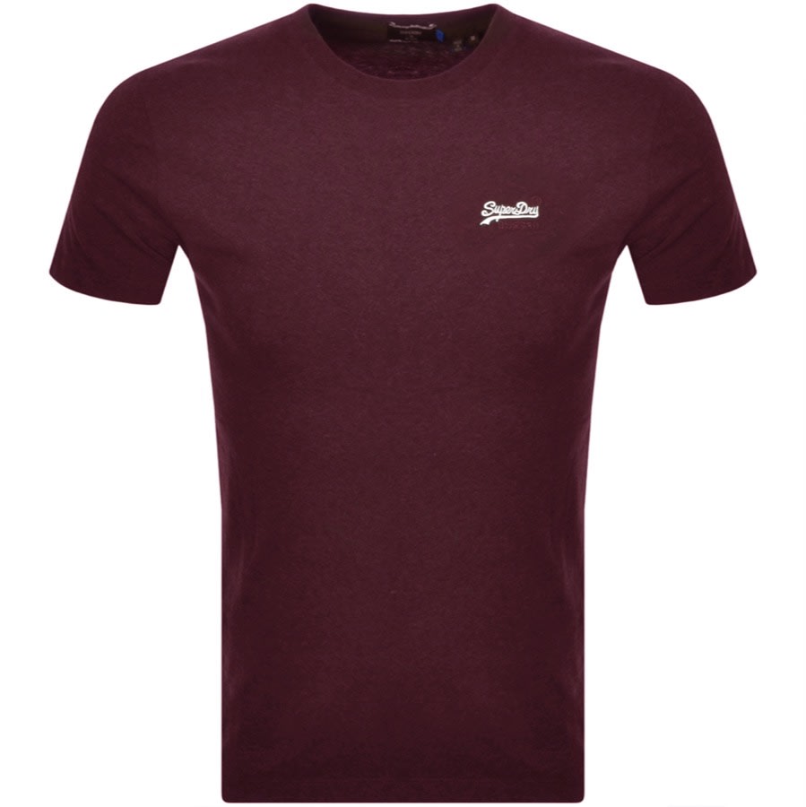 Alternative Image for ProductSuperdry Short Sleeved T Shirt Burgundy1
